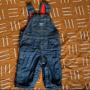 Osh Kosh fleece lined overalls